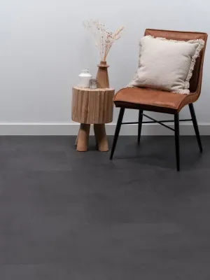 Image of: Floer Fliesen Klebe Vinyl – Betonlook Schwarz
