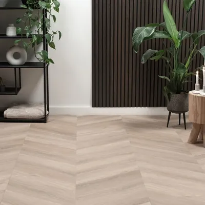 Image of: Floer Chevron Klebe Vinyl – Unbehandelt Eiche
