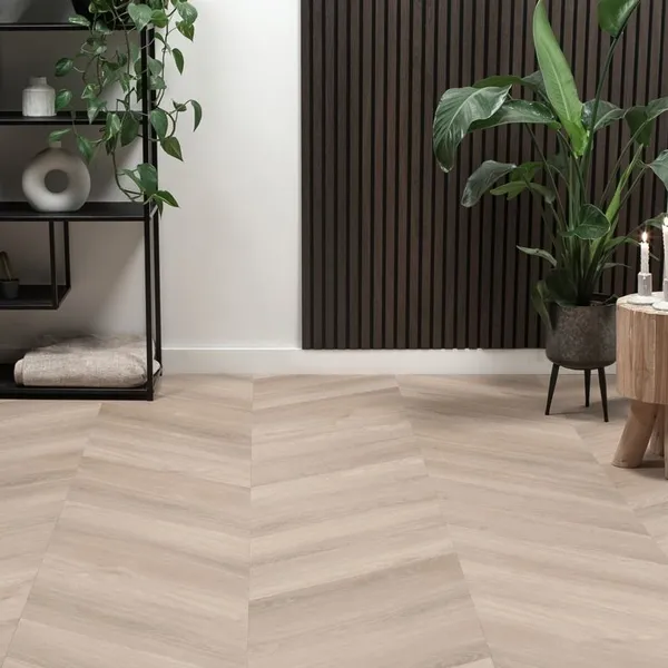 Floer Chevron Klebe Vinyl – Unbehandelt Eiche
