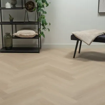Image of: Floer Fischgrät Klick Vinyl – Beige Eiche